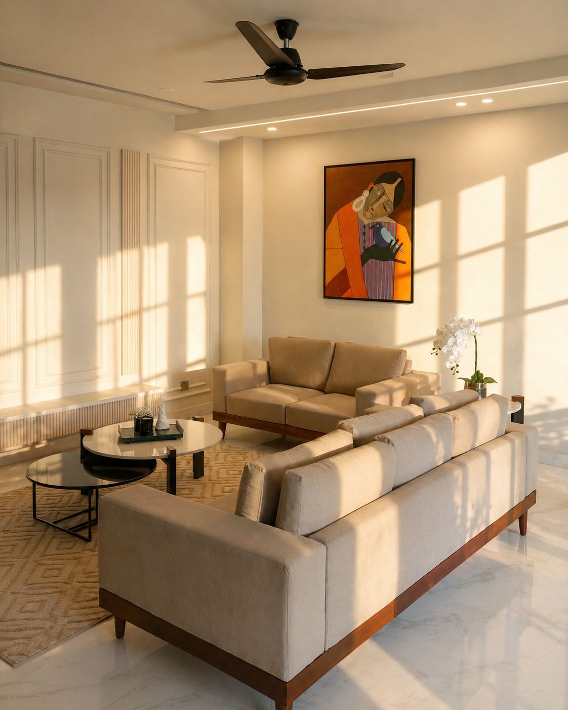 2-bedroom apartment lounge area